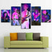 Queen Group 5 Piece HD Multi Panel Canvas Wall Art - Original Frame