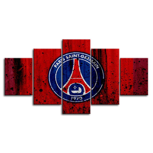 Paris Saint-Germain 5 Piece HD Multi Panel Canvas Wall Art Frame - Original Frame