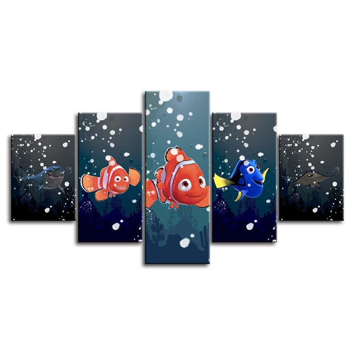 Finding Nemo 5 Piece HD Multi Panel Canvas Wall Art Frame - Original Frame