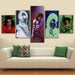 Michael Jackson 5 Piece HD Multi Panel Canvas Wall Art Frame - Original Frame