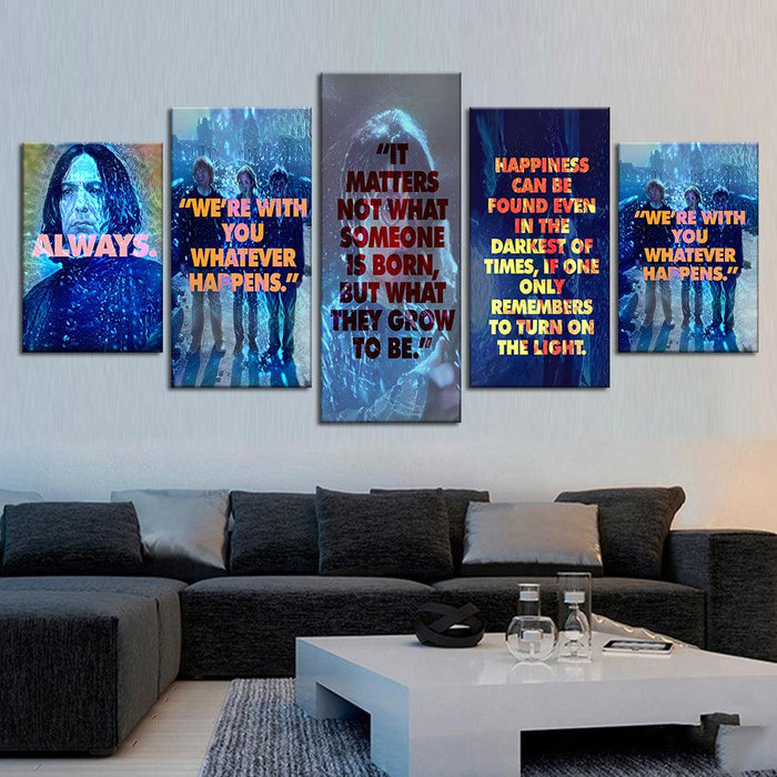 The Magic Of Harry Potter 5 Piece HD Multi Panel Canvas Wall Art Frame - Original Frame