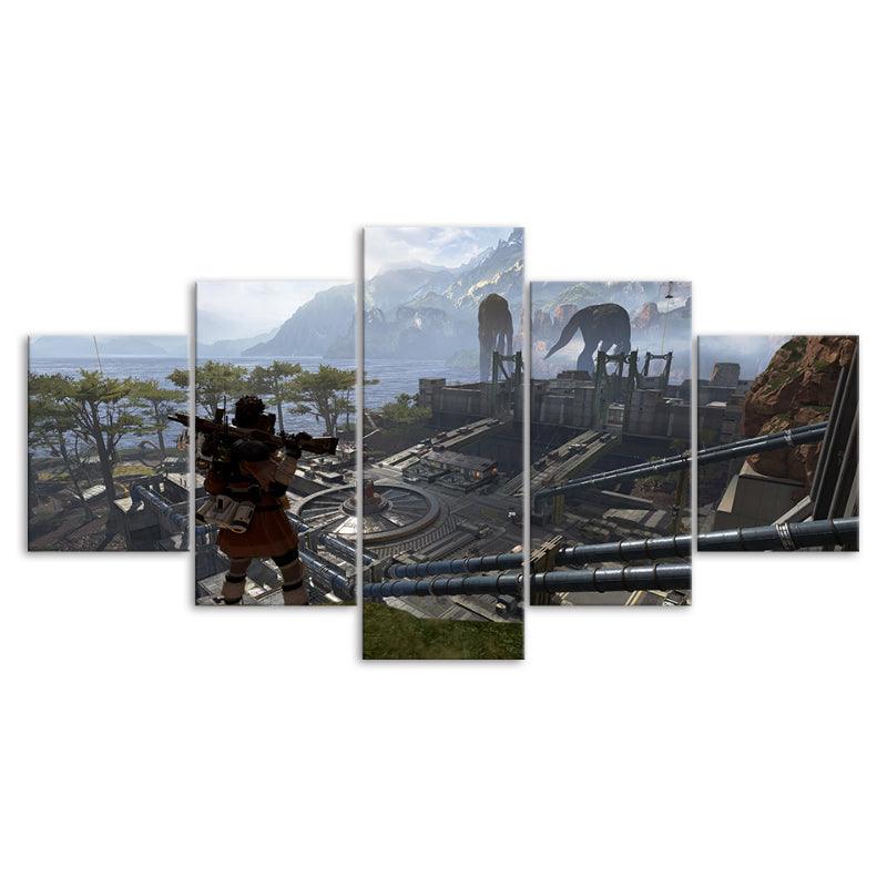 Battlefield 5 Piece HD Panel Canvas Wall Art Frame - Original Frame