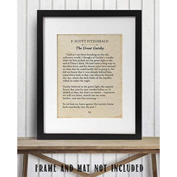 Quotes Book Page Wall Art Print - Original Frame