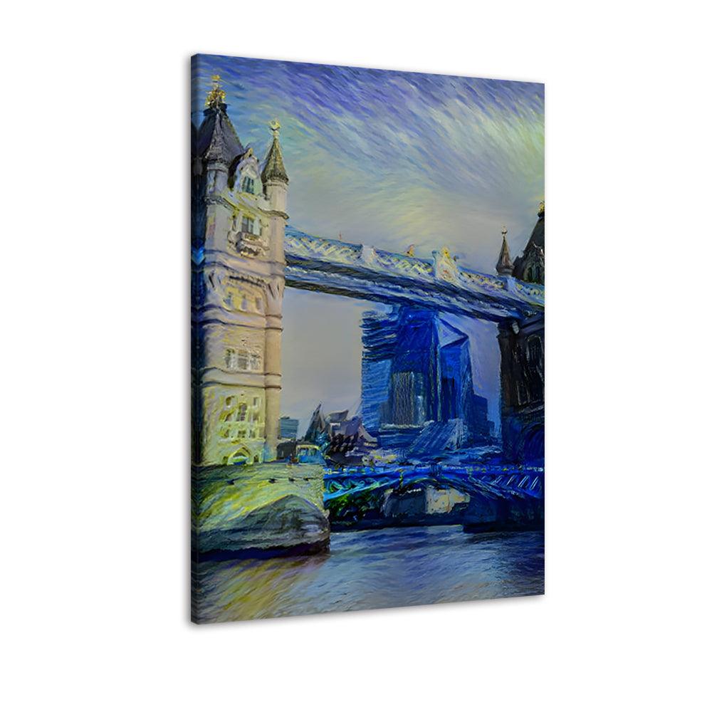 London Bridge 1 Piece HD Multi Panel Canvas Wall Art Frame - Original Frame