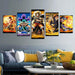 One Piece Manga 5 Piece HD Multi Panel Canvas Wall Art Frame - Original Frame