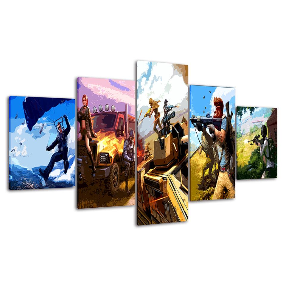 The Extreme Race Team 5 Piece HD Multi Panel Canvas Wall Art Frame - Original Frame