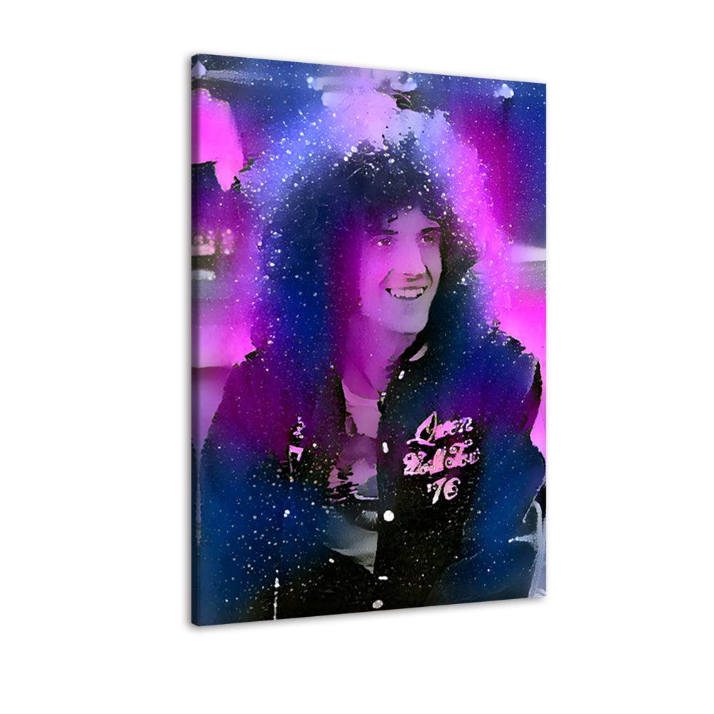 Queen Brian May 1 Piece HD Multi Panel Canvas Wall Art - Original Frame