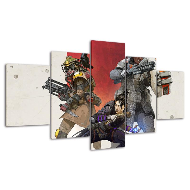 Multiplayer Battleground 5 Piece Wall Art Frame - Original Frame