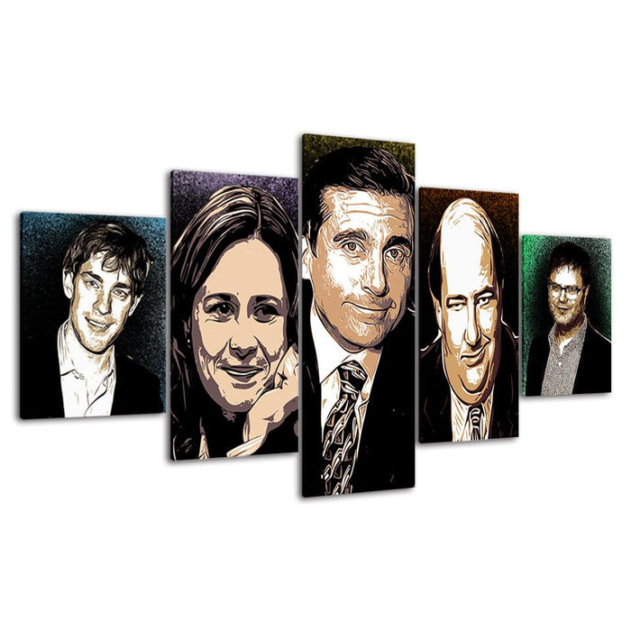 The Office 5 Piece HD Multi Panel Canvas Wall Art Frame - Original Frame