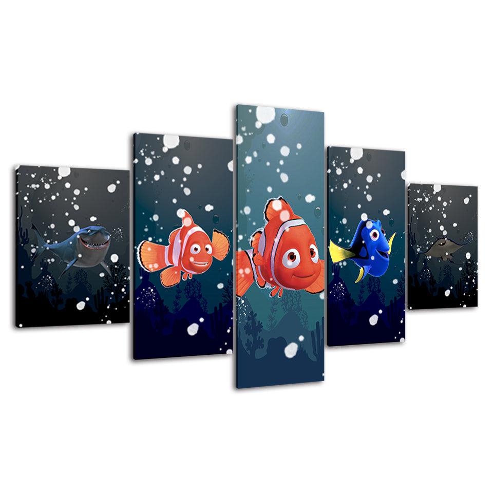 Finding Nemo 5 Piece HD Multi Panel Canvas Wall Art Frame - Original Frame