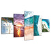 The Abstract Beaches Collection 5 Piece HD Multi Panel Canvas Wall Art Frame - Original Frame