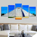 Chichen-Itza 5 Piece HD Multi Panel Canvas Wall Art Frame - Original Frame