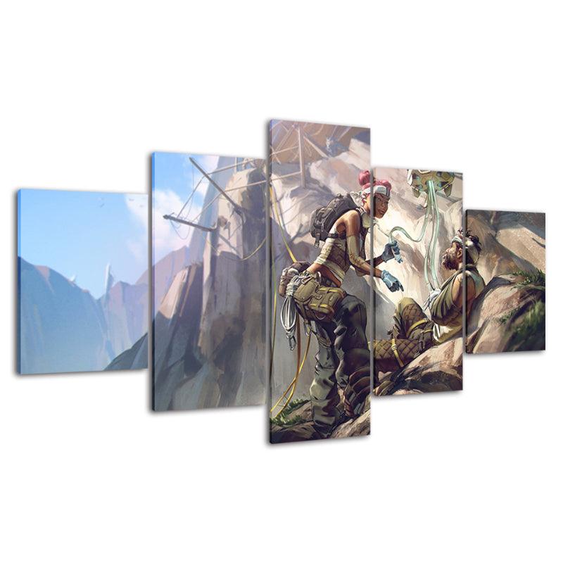 Adventures Wall Canvas Painting With 3D Appearance - Original Frame