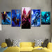 DOTA 5 Piece HD Multi Panel Canvas Wall Art Frame - Original Frame