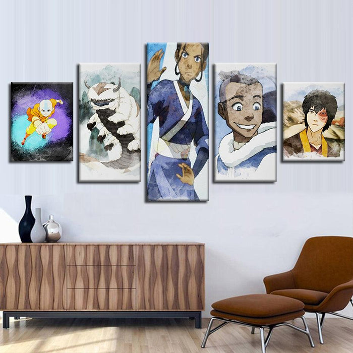 Avatar 5 Piece HD Multi Panel Canvas Wall Art Frame - Original Frame