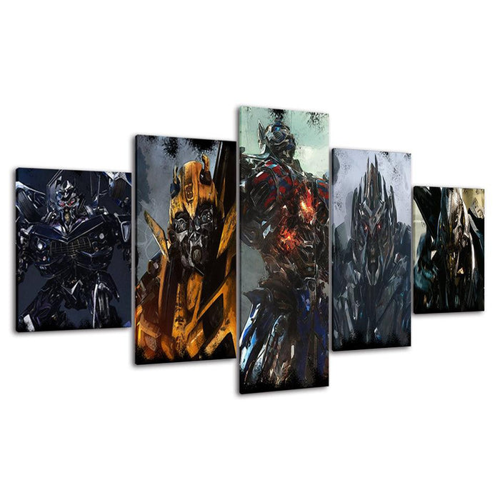 Transformers 5 Piece HD Multi Panel Canvas Wall Art Frame - Original Frame