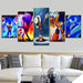 Sonic Hedgehog 5 Piece HD Multi Panel Canvas Wall Art Frame - Original Frame