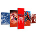 Spiderman No Way Home 5 Piece HD Multi Panel Canvas Wall Art Frame - Original Frame