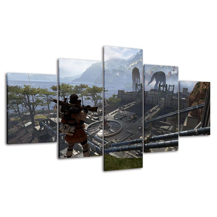 Battlefield 5 Piece HD Panel Canvas Wall Art Frame - Original Frame