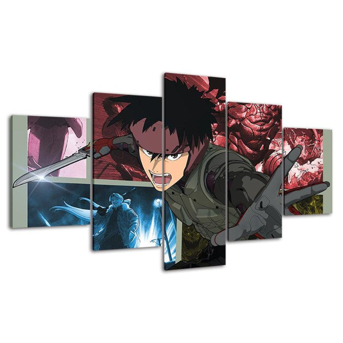 Spriggan Anime 5 Piece HD Multi Panel Canvas Wall Art Frame - Original Frame