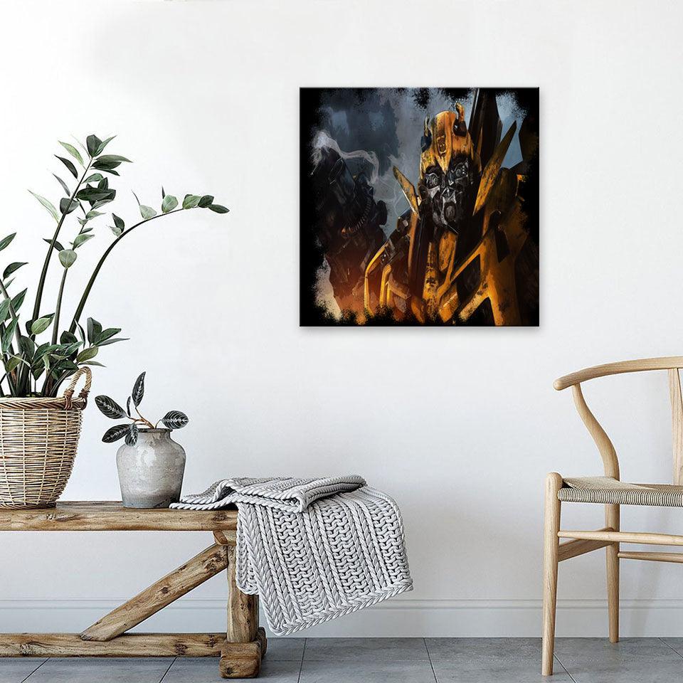 Bumblebee Transformers 1 Piece HD Multi Panel Canvas Wall Art Frame - Original Frame