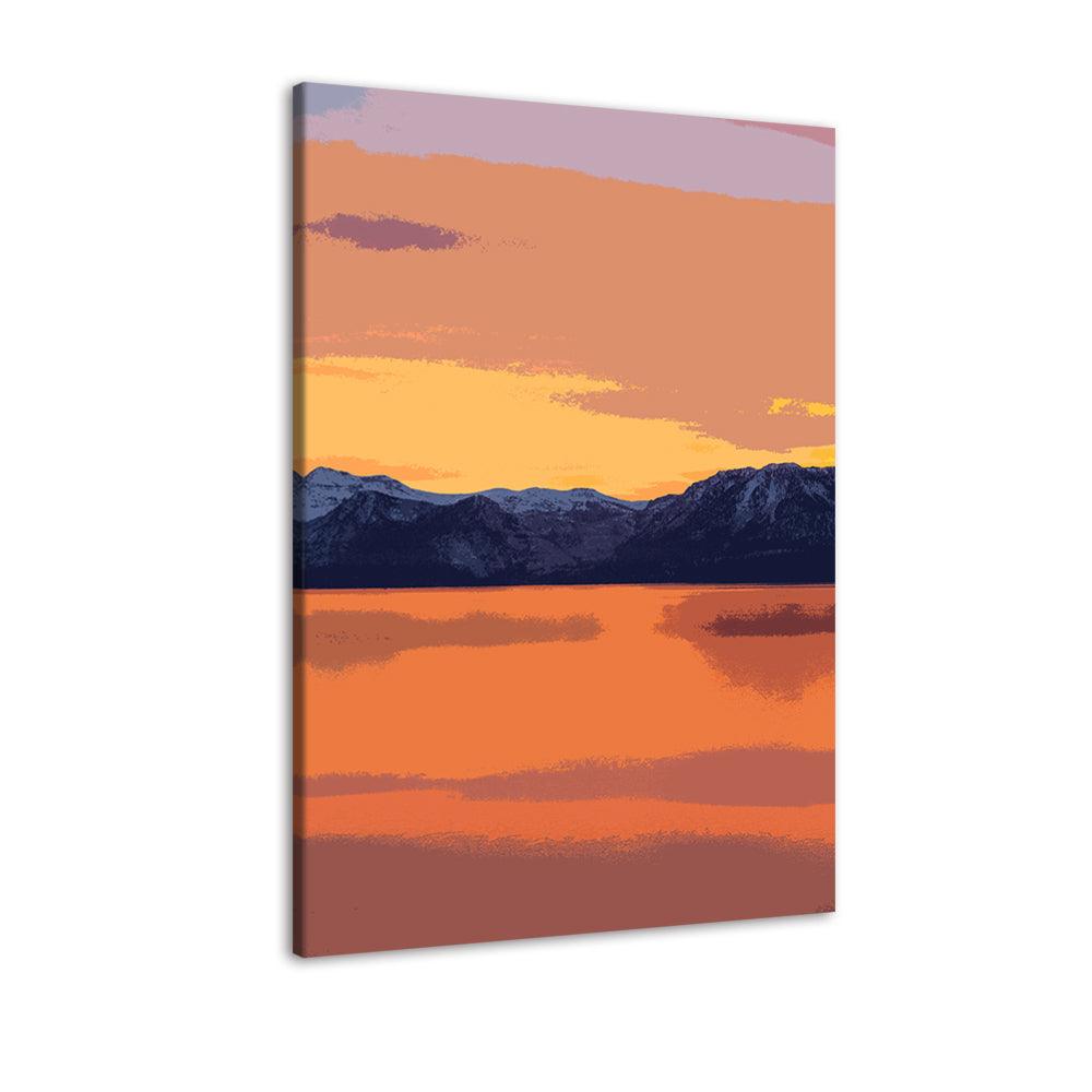 The Fruitsy Sunset 1 Piece HD Multi Panel Canvas Wall Art Frame - Original Frame