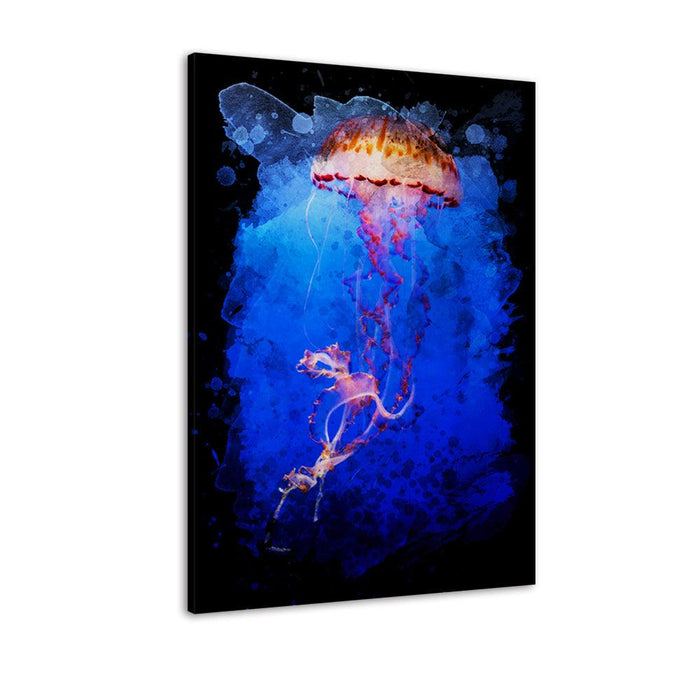 Jellyfish Aesthetic 1 Piece HD Multi Panel Canvas Wall Art Frame