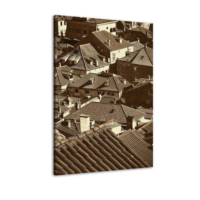 The Vintage Town 1 Piece HD Multi Panel Canvas Wall Art Frame