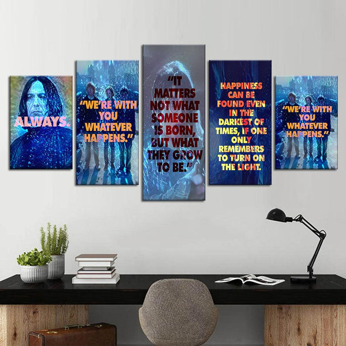 The Magic Of Harry Potter 5 Piece HD Multi Panel Canvas Wall Art Frame - Original Frame