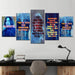 The Magic Of Harry Potter 5 Piece HD Multi Panel Canvas Wall Art Frame - Original Frame