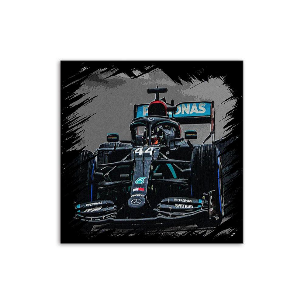 The 44 Formula One Car Portrait 1 Piece HD Multi Panel Canvas Wall Art Frame - Original Frame