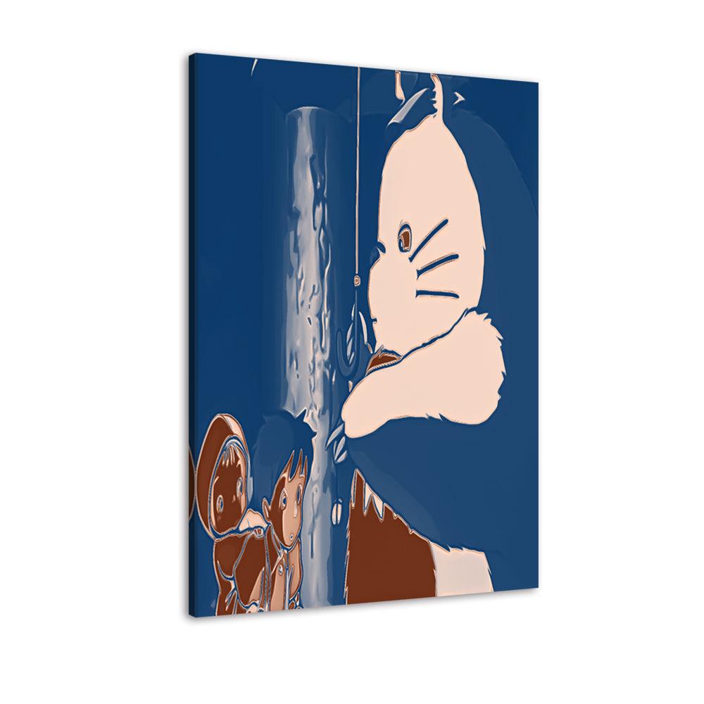 The Abstract Cat Cartoon 1 Piece HD Multi Panel Canvas Wall Art Frame - Original Frame