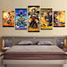 One Piece Manga 5 Piece HD Multi Panel Canvas Wall Art Frame - Original Frame