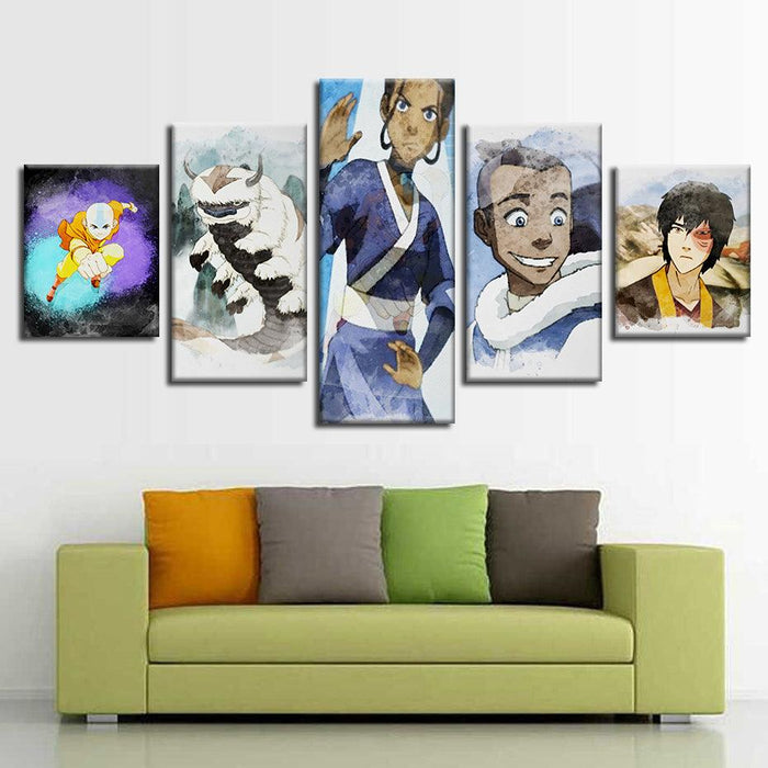 Avatar 5 Piece HD Multi Panel Canvas Wall Art Frame - Original Frame