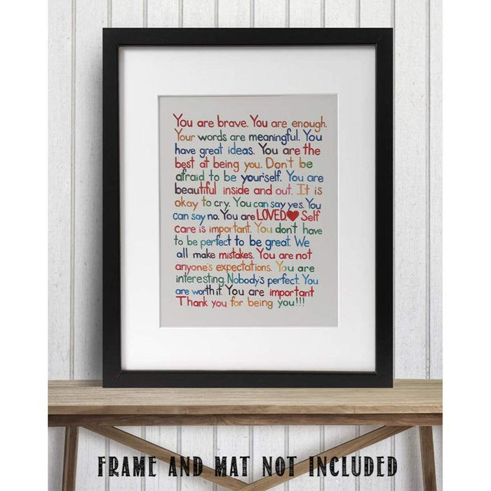 Inspirational Wall Art Print Ready To Frame