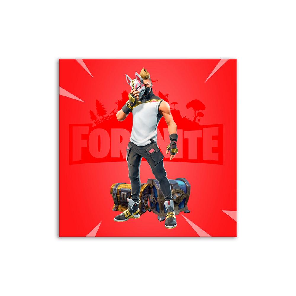 Red Fornite 1 Piece HD Multi Panel Canvas Wall Art Frame - Original Frame