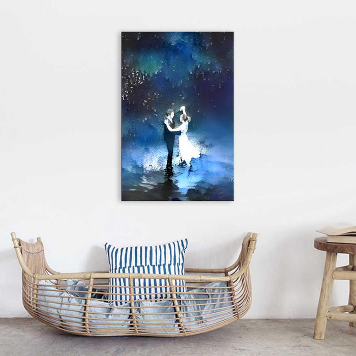 The Blue Dance 1 Piece HD Multi Panel Canvas Wall Art Frame - Original Frame