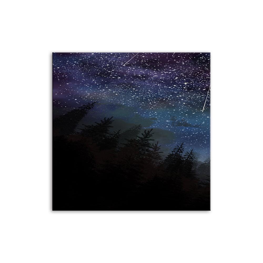 The Starry Woods 1 Piece HD Multi Panel Canvas Wall Art Frame - Original Frame