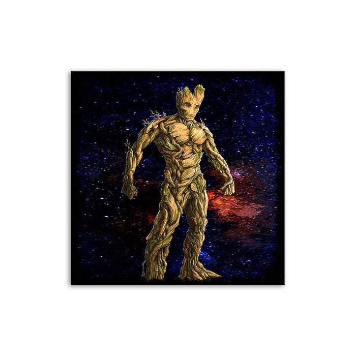 Space Groot Cartoon 1 Piece HD Multi Panel Canvas Wall Art Frame - Original Frame