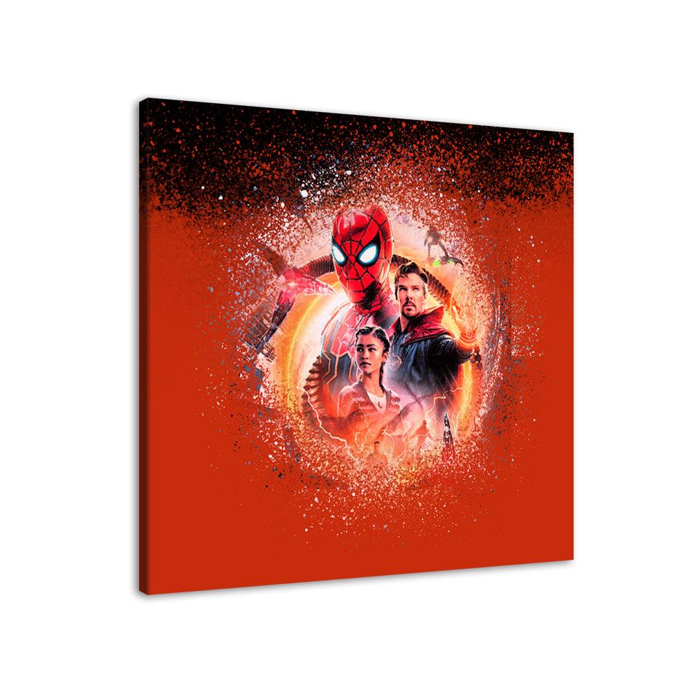 Red Spiderman Multiverse 1 Piece HD Multi Panel Canvas Wall Art Frame - Original Frame