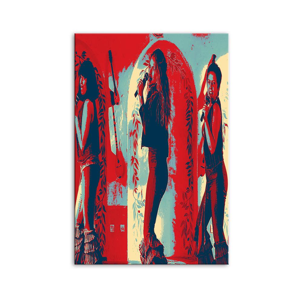 Red Mamma Mia Song 1 Piece HD Multi Panel Canvas Wall Art Frame - Original Frame