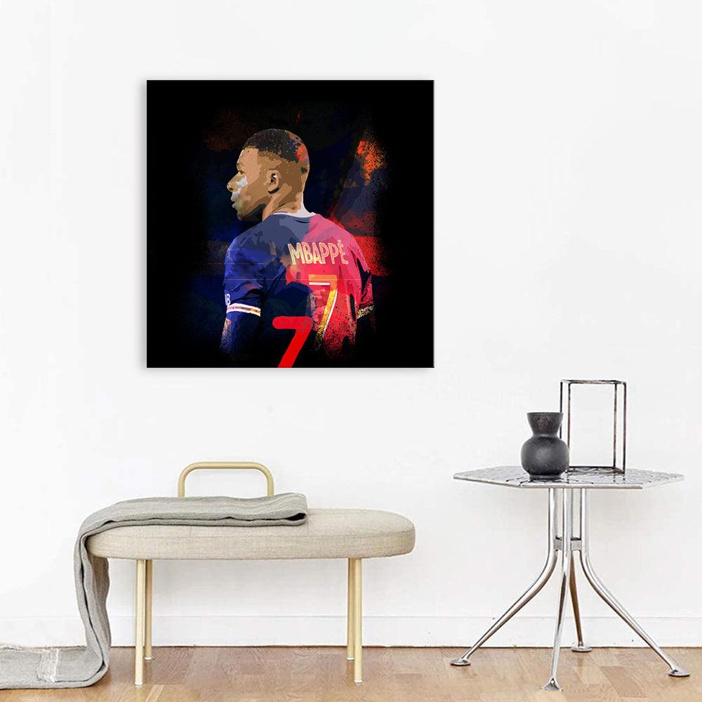 Mbappé 1 Piece HD Multi Panel Canvas Wall Art Frame - Original Frame