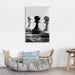 The Chess Match 1 Piece HD Multi Panel Canvas Wall Art Frame - Original Frame