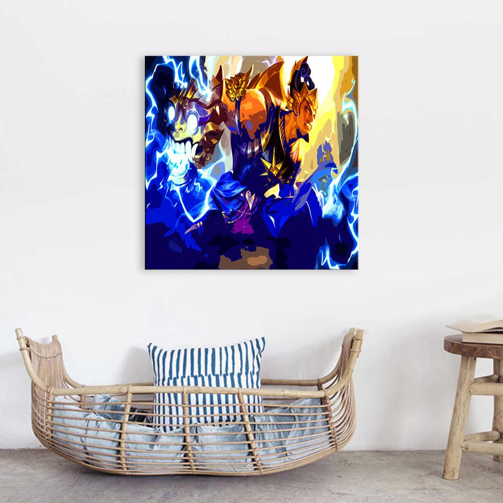 The Blue Emperor 1 Piece HD Multi Panel Canvas Wall Art Frame - Original Frame
