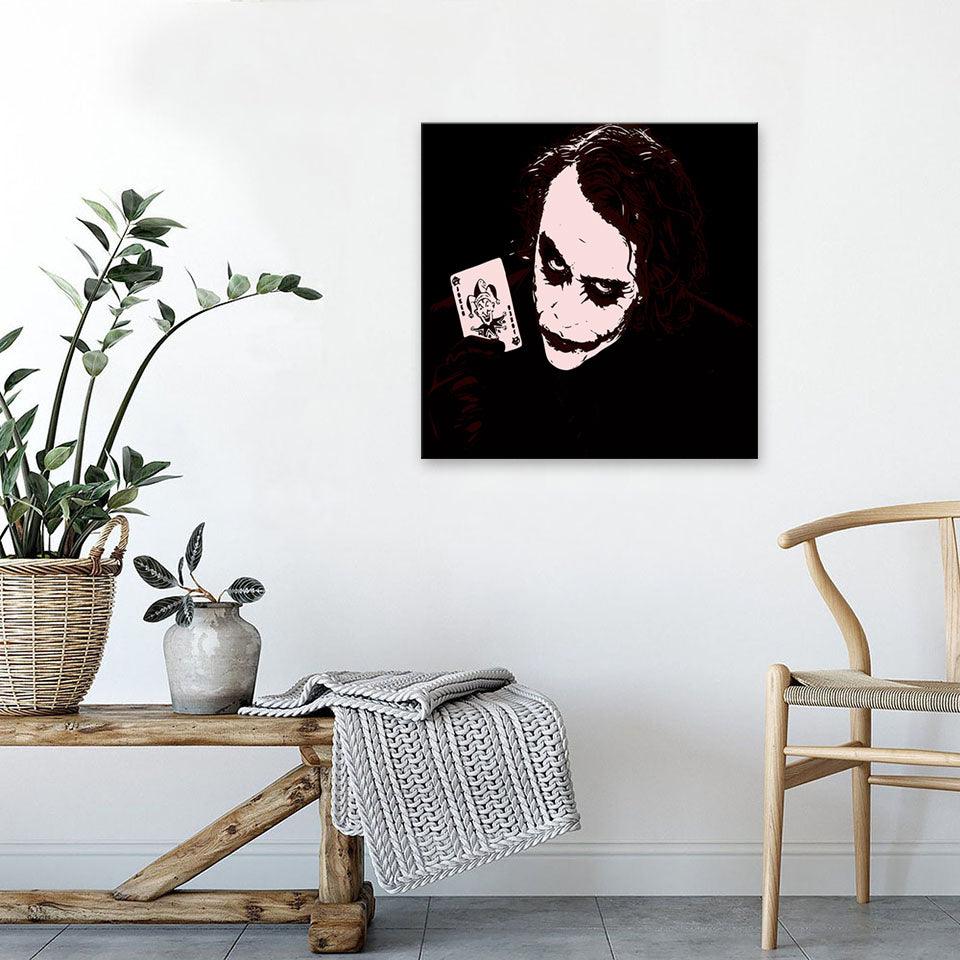 The Joker Black 1 Piece HD Multi Panel Canvas Wall Art Frame - Original Frame