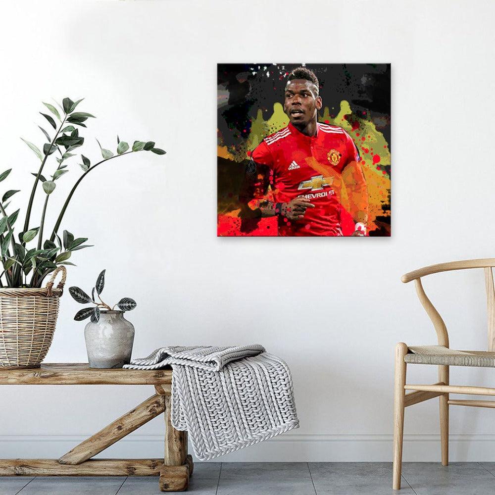 Paul Pogba 1 Piece HD Multi Panel Canvas Wall Art Frame - Original Frame