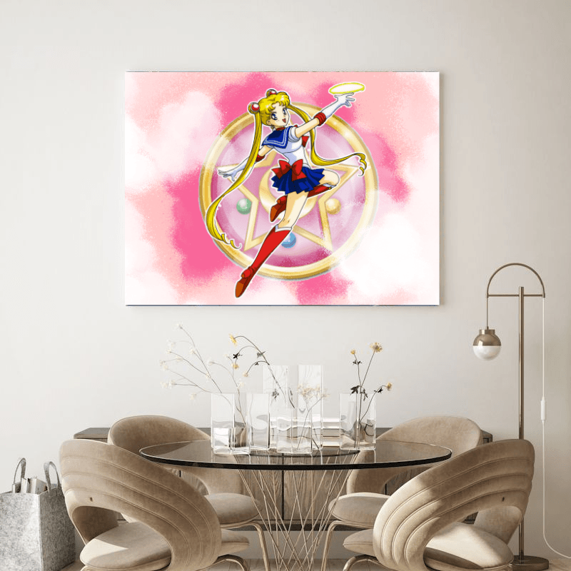 Sailor Moon 1 Piece HD Multi Panel Canvas Wall Art Frame - Original Frame