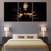 Lord Gautam Buddha 3 Piece HD Multi Panel Canvas Wall Art Frame - Original Frame