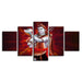 Lord Shiva 5 Piece HD Multi Panel Classical Canvas Wall Art Frame - Original Frame