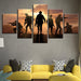 America Soldiers 5 Piece HD Multi Panel Canvas Wall Art Frame - Original Frame